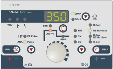 Панель управления сварочного инвертора Pico 350 cel puls: